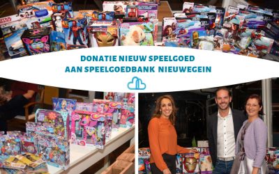 Stichting Dag Zonder Zorgen doneert nieuw speelgoed aan speelgoedbank